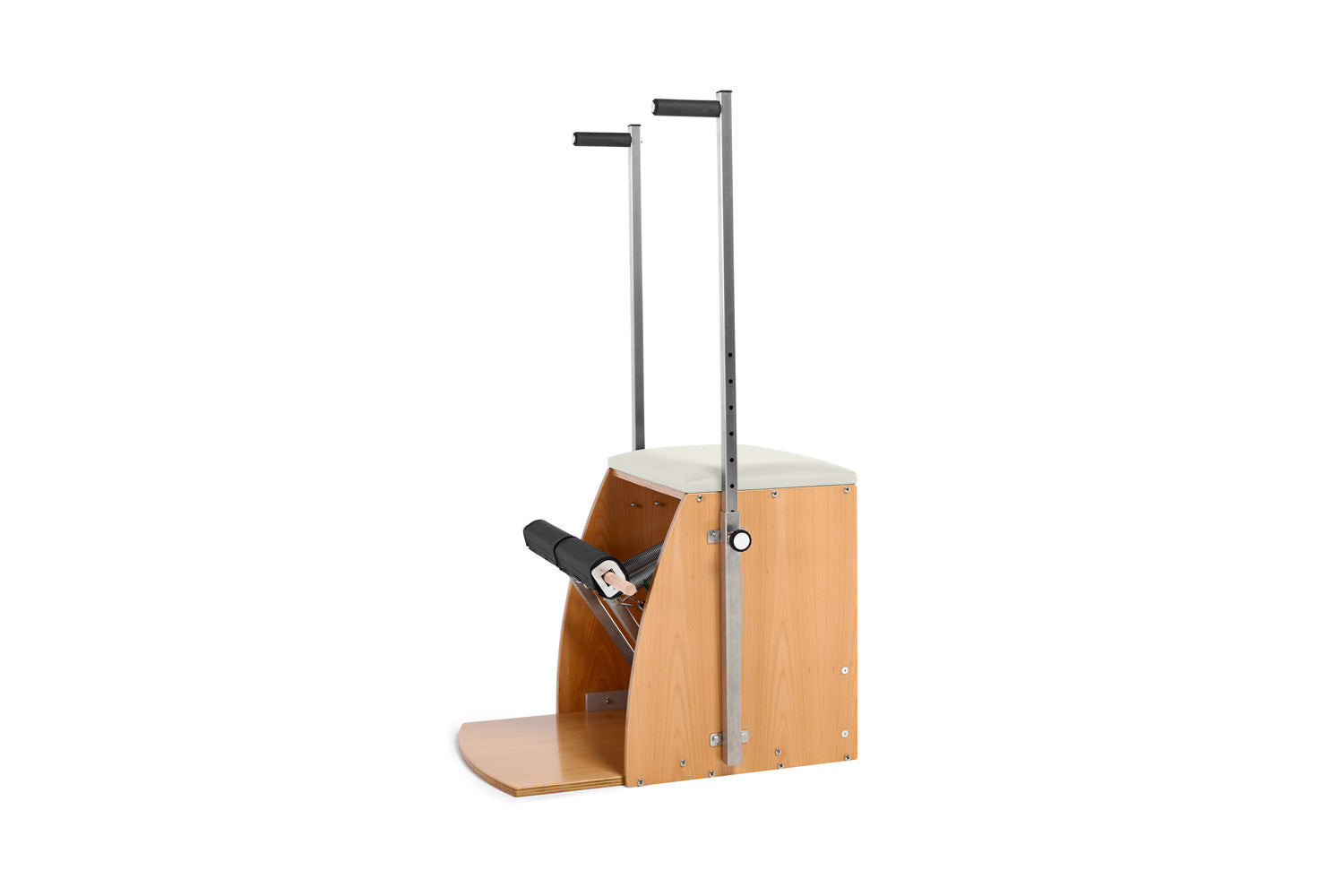 Split Pedal Combo Wunda Chair with Adjustable Handles in Coral Upholstery in Australia