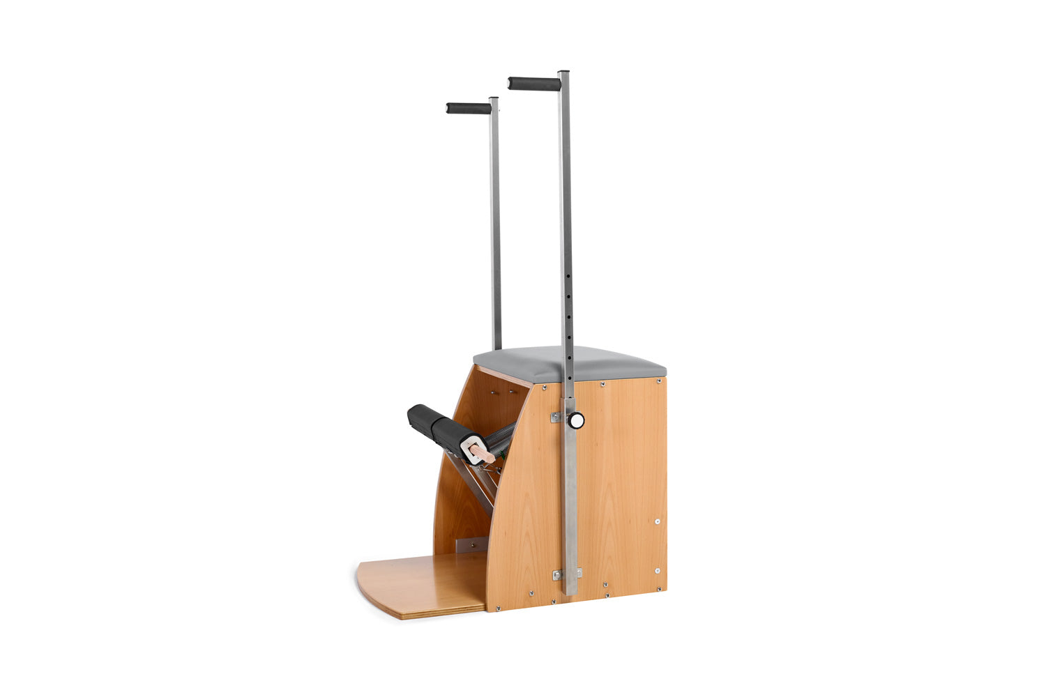 Split Pedal Combo Wunda Chair with Adjustable Handles in Seagull Upholstery in Australia