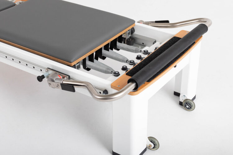 close up of pilates reformer springs